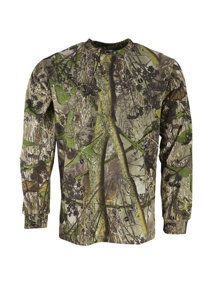 KT Adult Hunting Long Sleeve T-Shirt Shooting Hunting Camouflage Cotton