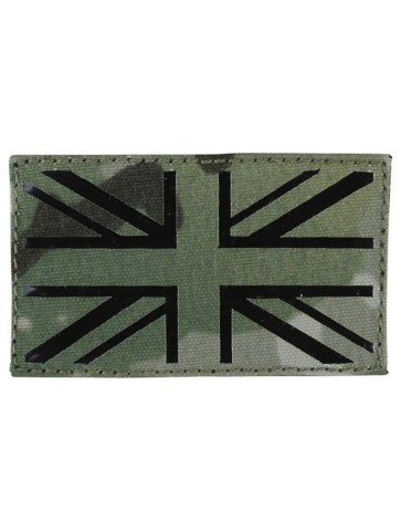 KT Laser Cut Union Jack Patch Military Subdued Tactical Hook & Loop BTP Camo