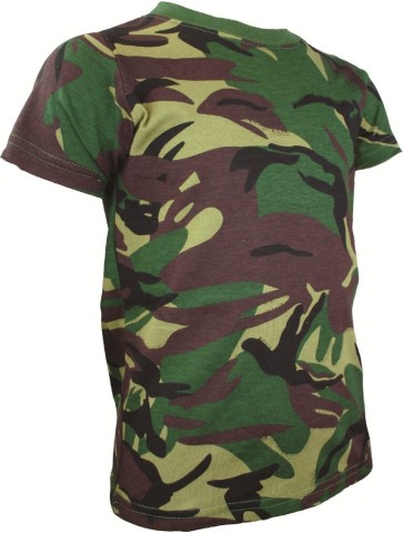 Kids Army T-Shirt DPM Camouflage British Camo Military Cadet Cotton Boys Girls