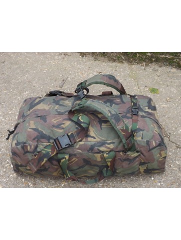 Genuine Dutch Army Holdall with Rucksack Straps Heavy Duty Strong 100L Camo