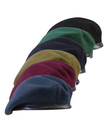 Military Style Beret Army RAF Marines Navy Black Blue Green Maroon Khaki Airforc