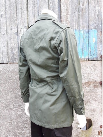 NEW French Army Vintage Jacket Green Canvas Mens Ladies Retro Military Combat