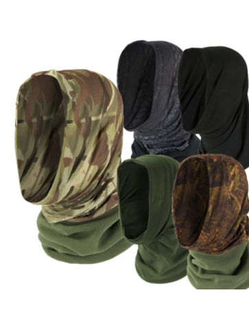 Highlander Headover Fleece Edge Snood  Stretch Military Camouflage 5 Way