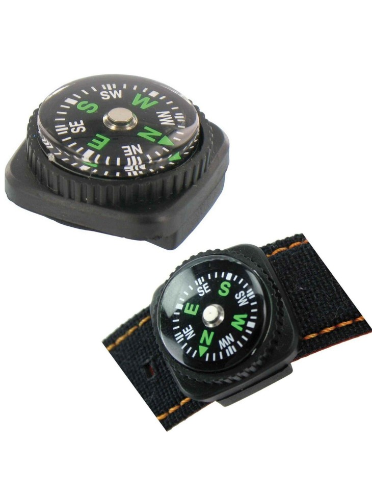 Highlander Watch Strap Compass Survival Orienteering Walking Mini Emergency