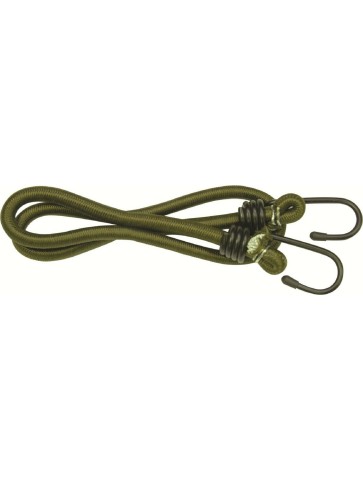 Highlander Olive Bungees Strong Pack of 12 8mm x 75cm strapping stretch hook