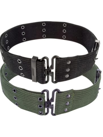 Highlander Cotton Pistol Belt Webbing Belt 2" Army Military Waist Belt Canvas