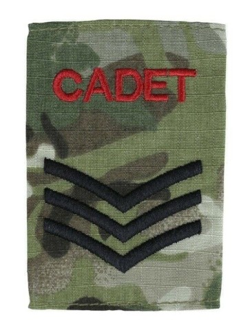 MTP  Compatible BTP Camo Army  ACF Air Cadet ATC CCF Cadet  Sergeant Rank Slide