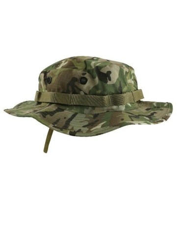 BTP / MTP STYLE CAMO ARMY CADET STYLE WIDE BRIMMED BOONIE HAT SUN HAT AIRSOFT