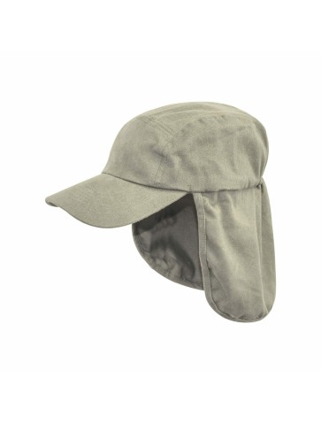 Legionnaires Hat Sun Hat Kepi Neck Flap Cotton Peaked Navy Green XL 60-63cm