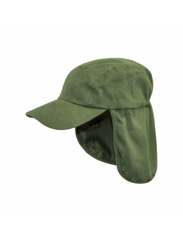 Legionnaires Hat Sun Hat Kepi Neck Flap Cotton Peaked Navy Green XL 60-63cm