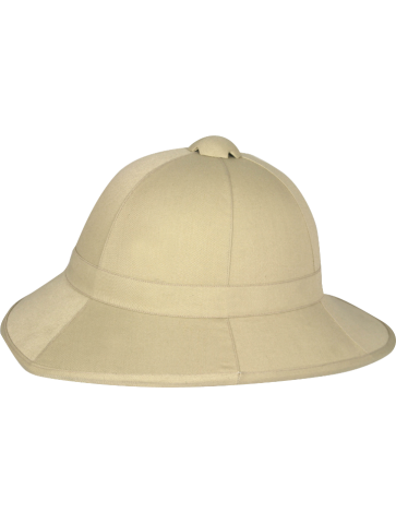 Wolsely Pith Helmet Vintage Style Cotton Sun Hat British Army 1900's Desert Sand
