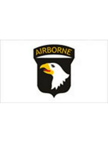 101st Airborne FLAG WHITE 5' x 3' US Army Military Regiment Forces United States