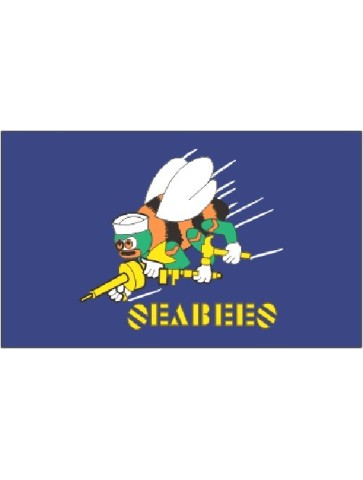 US Flying Seabees FLAG 5' x 3' US USAF Military Regiment Forces United States