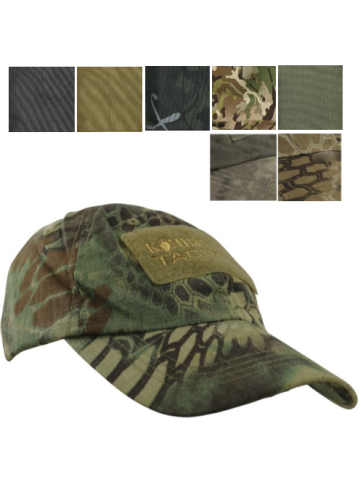 KT Operators Cap Baseball Cap Ripstop Hook Loop Patches BTP Black Olive Tan