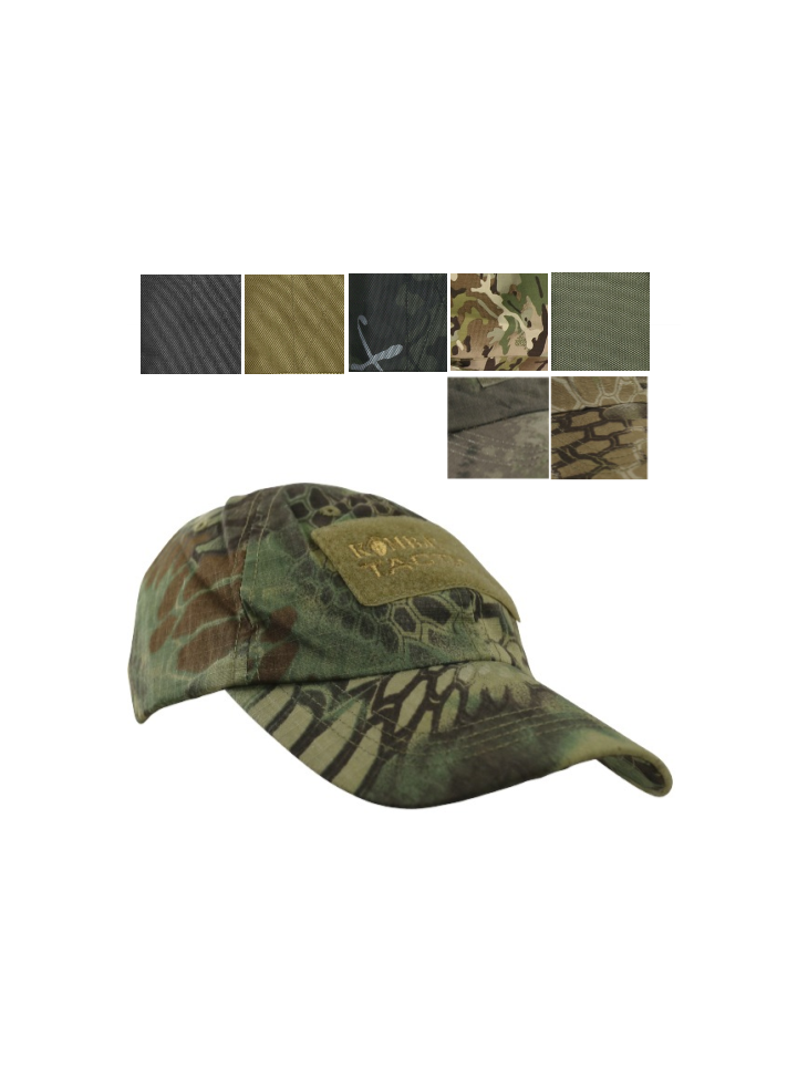 KT Operators Cap Baseball Cap Ripstop Hook Loop Patches BTP Black Olive Tan