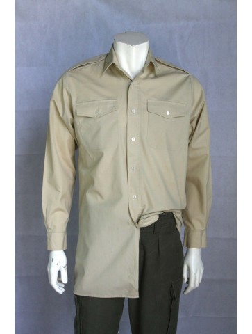Genuine Surplus British Army Fawn Long/Short Sleeve Polycotton Shirt All Size g1
