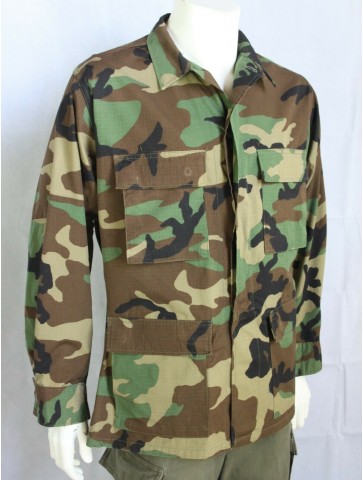 Genuine Surplus Vintage US Army Woodland Camouflage BDU Jacket NoBadges all size