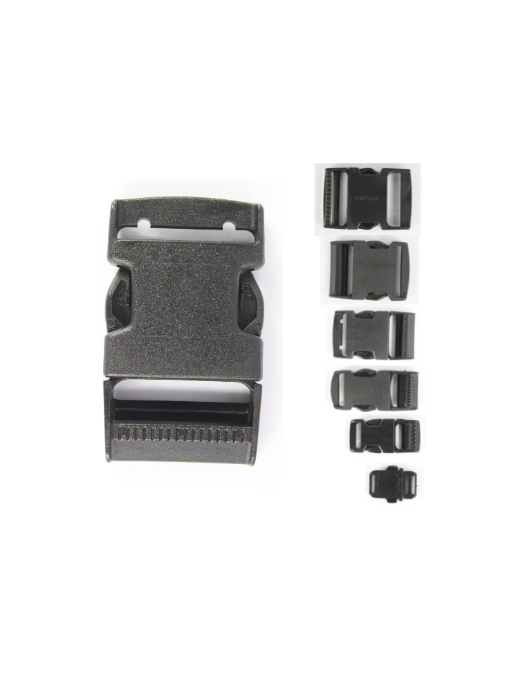 Side Release Buckles Black Plastic Clips Belts Rucksacks Replacement All Sizes - Military and ...