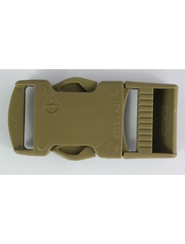 Side Release Buckles Tan Plastic Clips Belts Rucksacks  Replacement All Sizes