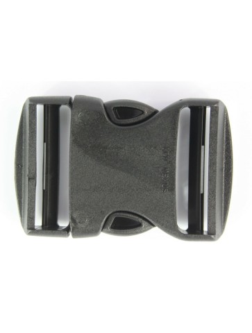 Double Side Release Buckles Black Plastic Clips Rucksacks Replacement All Sizes