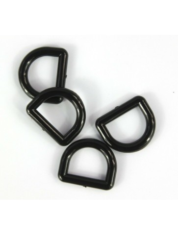 D-Rings Dees Buckles Black Tan Plastic Loops Rucksacks Replacement All Sizes