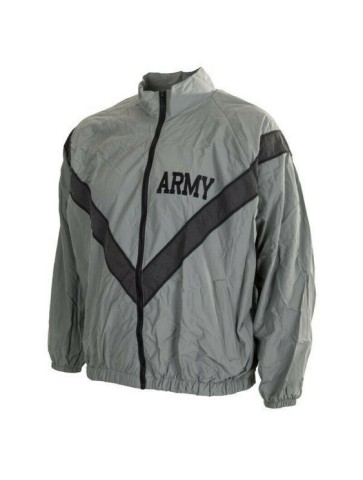 Genuine Surplus US Army Tracksuit Jacket Physical Fitness Grey All Size