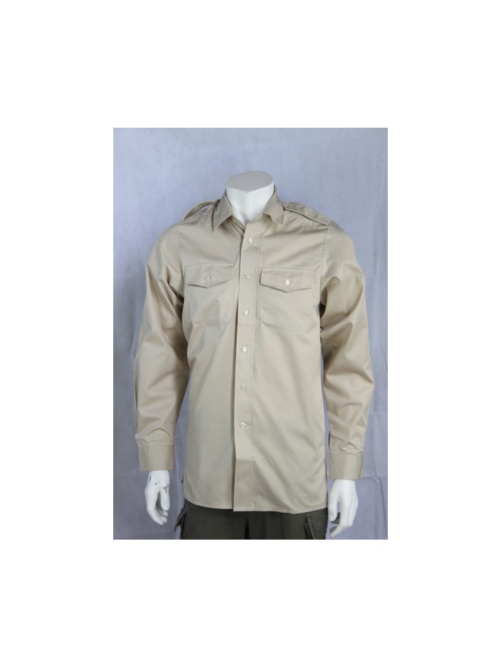 NEW Genuine Surplus British Army Fawn Long/Sh Sleeve Polycotton Shirt All Size
