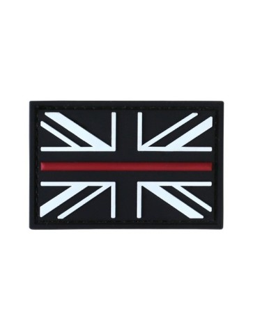KT Thin Red Line Fire Fighter Rescue  PVC Rubber Morale Patch tactical hook 3D