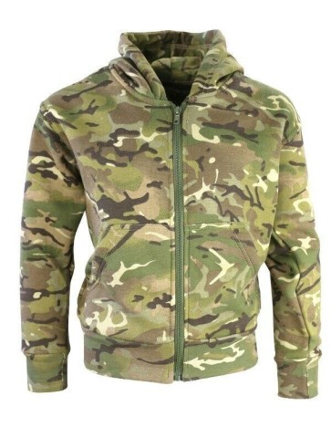 Kids/Boys Army BTP Camo Fleece Lined Hoodie Zipped Hoodie Jacket Size 3-13 Years