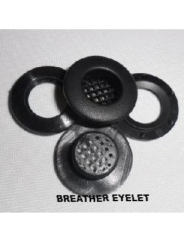 Breather Eyelets Vent Grommets Mesh Cover Tarpaulin, Clothing, Bags Black Pack of 2