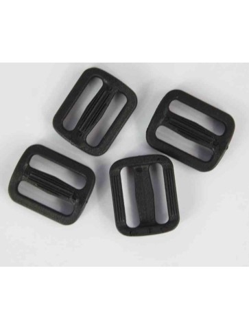 Tri-Glide Slider Buckles Black Tan Plastic Loops Rucksacks Replacement All Sizes