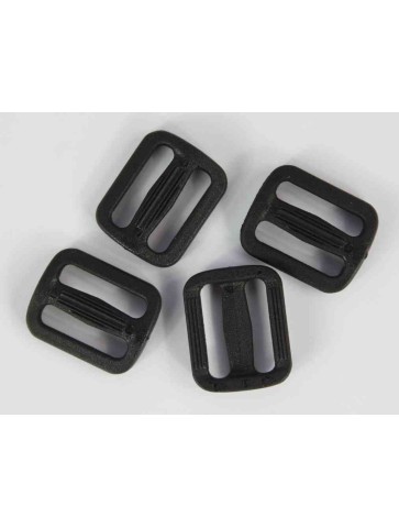 Tri-Glide Slider Buckles Black Tan Plastic Loops Rucksacks Replacement All Sizes