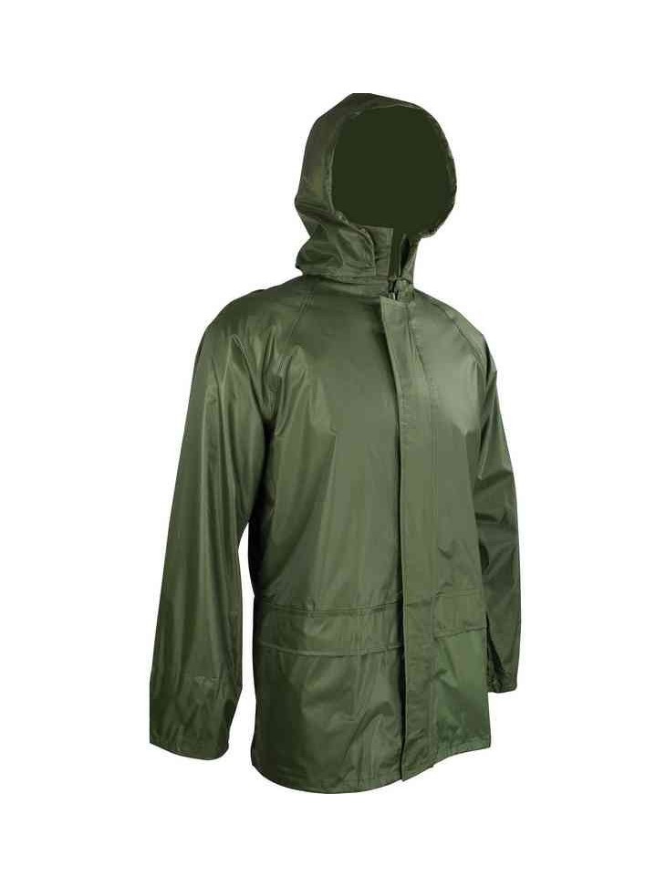 Stormguard Waterproof Coat Jacket PVC Packaway Mens Womens Black