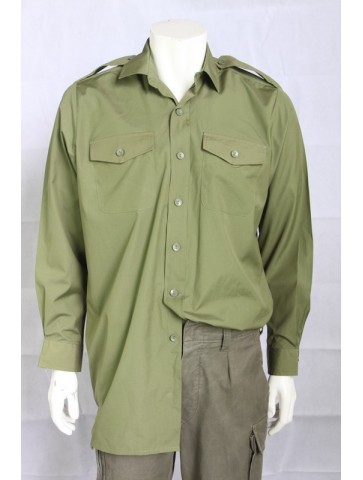 Genuine Surplus Vintage British Army PolyCotton Working Shirt Olive Green