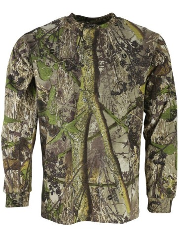 Kombat Hedgerow Long Sleeve T-Shirt Fishing Hunting Shooting Camouflage Leaf