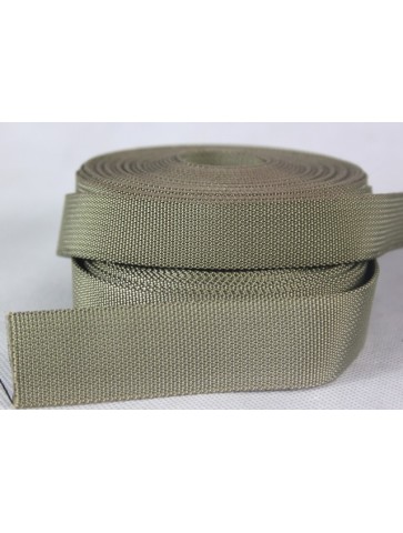 Heavy Duty Nylon Webbing Tape Black Olive Sand IRR Treated High Streng All Sizes