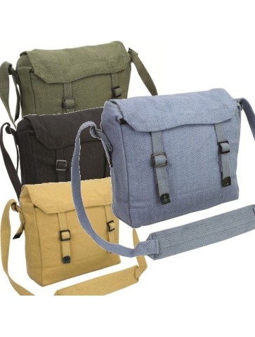 Highlander Small Vintage Style School Satchel Bag All Colours
