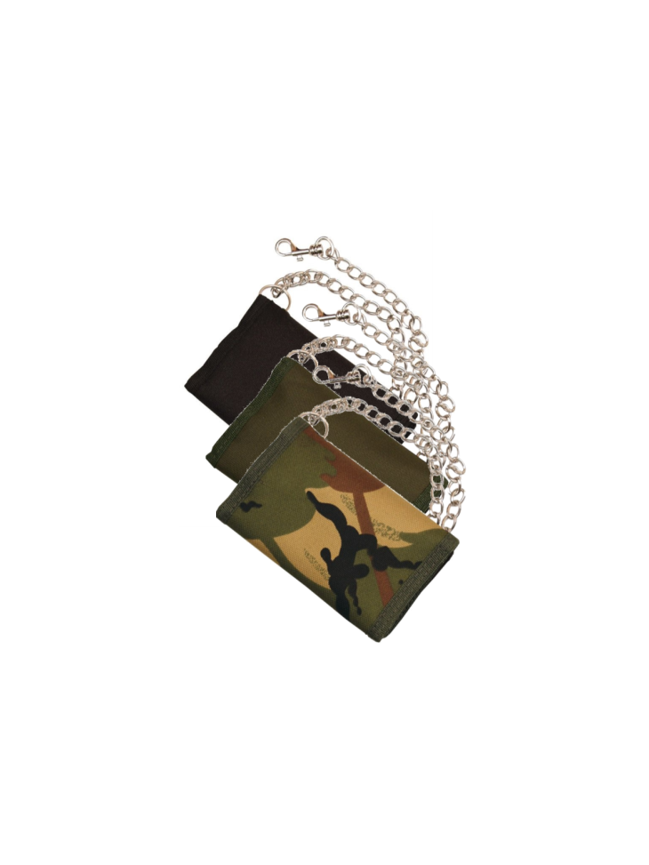 Kombat Bi Folding Military Wallet on chain Black BTP DPM Army Camouflage