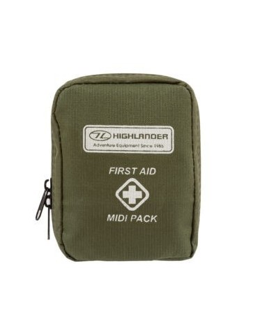 HIghlander Midi First Aid Kit Military Olive Green