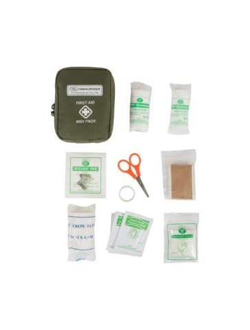 HIghlander Midi First Aid Kit Military Olive Green