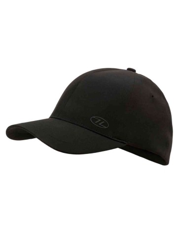 Highlander Pitcher Water Resistant Cap Peak Baseball Cap Black