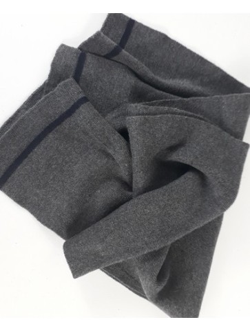 Genuine Surplus German Army Wool Mix Grey Scarf Neck Warmer Knitted