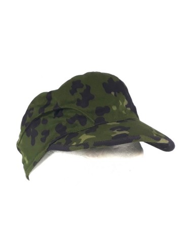 Genuine Surplus Danish Army Field Cap Camouflage Hat Peaked Ear Flaps PolyCotton