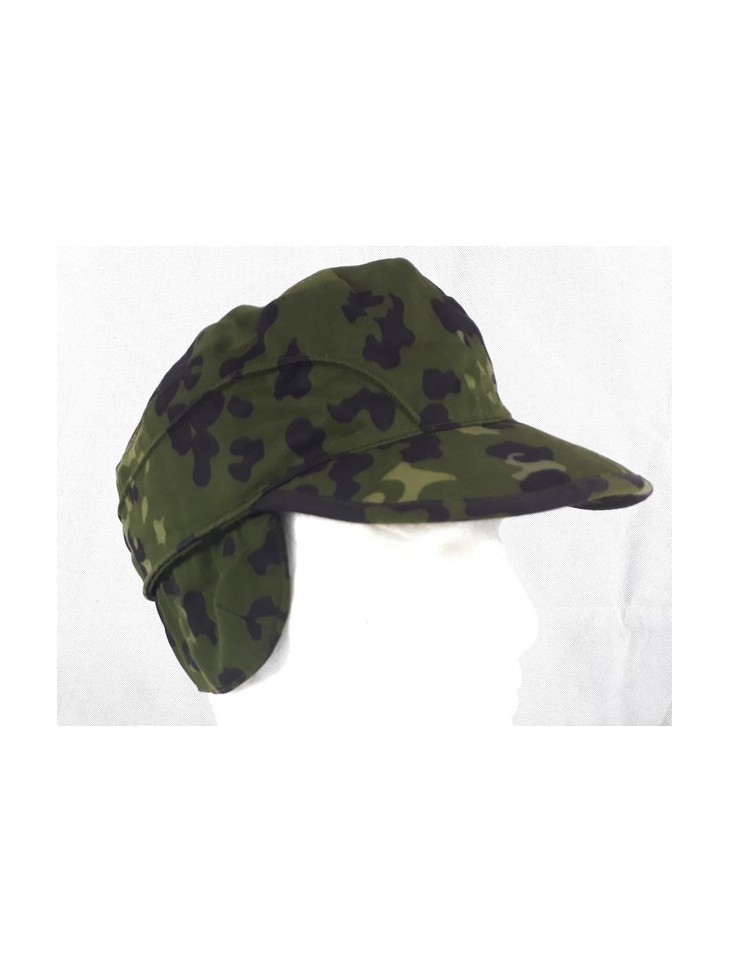Genuine Surplus Danish Army Field Cap Camouflage Hat Peaked Ear Flaps PolyCotton