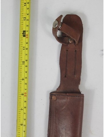 Genuine Surplus Vintage Leather Knife Sheath Scabbard Army Military Antique /89