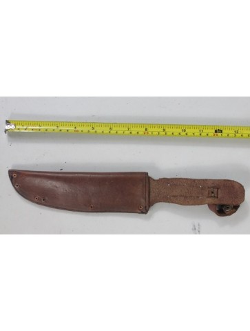Genuine Surplus Vintage Leather Knife Sheath Scabbard Army Military Antique /89