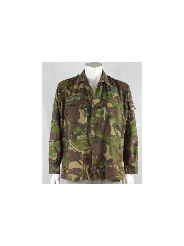 Genuine Surplus Dutch Army Combat Shirt Vintage Camo Military Jacket 2020/176