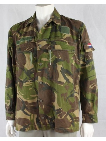 Genuine Surplus Dutch Army Combat Shirt Vintage Camo Military Jacket 2020/176