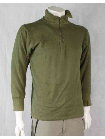 Genuine Surplus Dutch Army Warm Winter Thermal Zip Neck Shirt Top Norgee