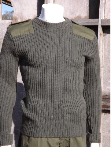 Genuine British Army Wool Jumper Crew Neck Olive Green Surplus Woolly Pully
